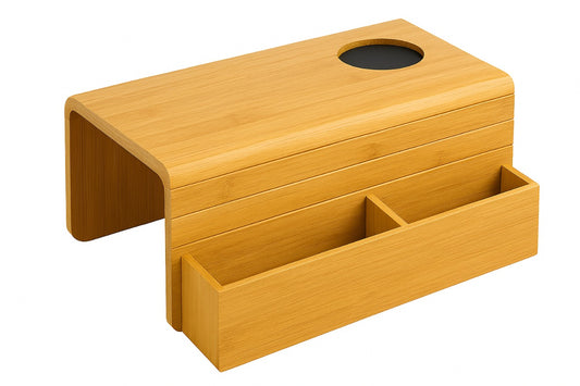 Bamboo Couch Armrest Holder